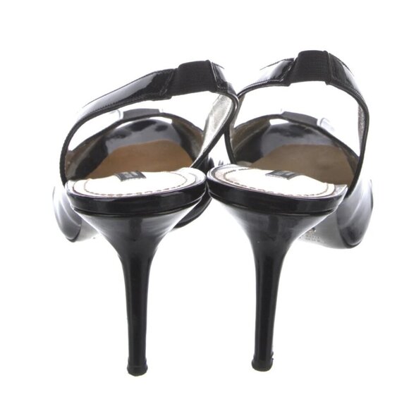Dolce & Gabbana Black Patent Leather Slingback Pumps Sz 10 | IT 40 - Picture 5 of 7